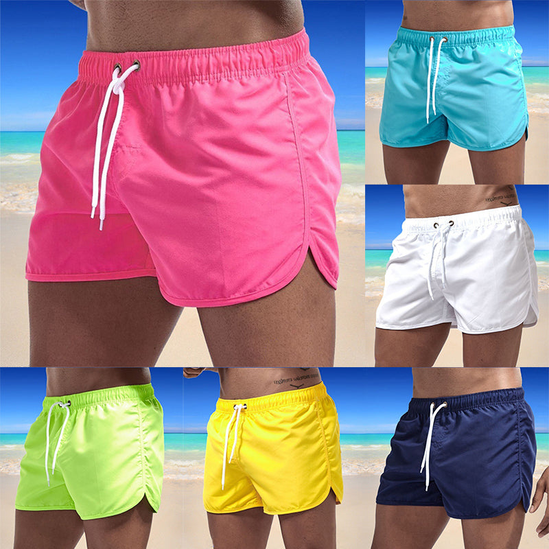 2022 Summer Men&#39;s Swimwear Shorts Brand Beachwear Sexy Swim Trunks Men Swimsuit Low Waist Breathable Beach Wear Surf