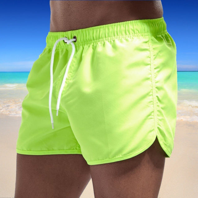 2022 Summer Men&#39;s Swimwear Shorts Brand Beachwear Sexy Swim Trunks Men Swimsuit Low Waist Breathable Beach Wear Surf