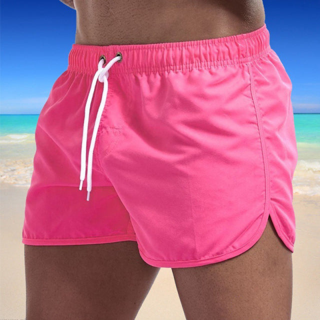 2022 Summer Men&#39;s Swimwear Shorts Brand Beachwear Sexy Swim Trunks Men Swimsuit Low Waist Breathable Beach Wear Surf