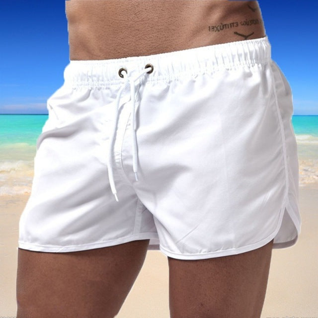 2022 Summer Men&#39;s Swimwear Shorts Brand Beachwear Sexy Swim Trunks Men Swimsuit Low Waist Breathable Beach Wear Surf